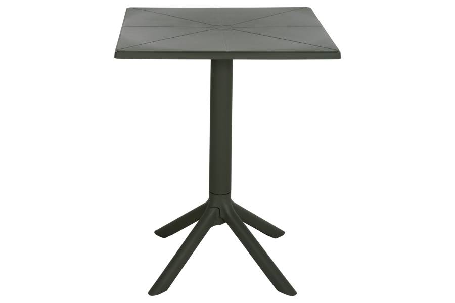 ΤΡΑΠΕΖΙ ΠΟΛΥΠΡΟΠΥΛΕΝΙΟΥ ΤΕΤΡΑΓΩΝΟ TERRIN HM6125.15 DARK OLIVE 60x60x75Υεκ.