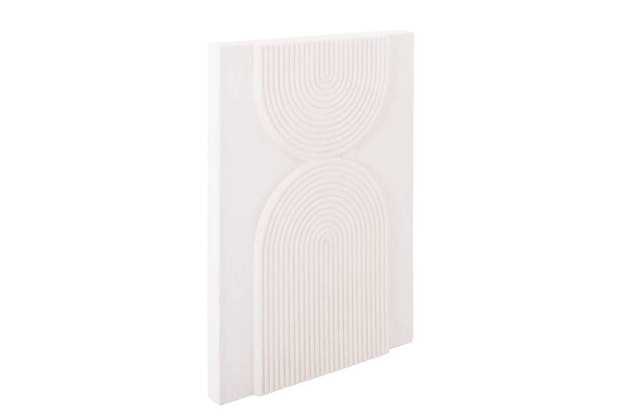 ΠΙΝΑΚΑΣ ΟΡΘΟΓΩΝΙΟΣ ΣΕΙΡΑ SANTORINI HM4523 MDF ΣΕ ΥΠΟΛΕΥΚΟ ΧΡΩΜΑ 60x4(πάχος)x80Υεκ.