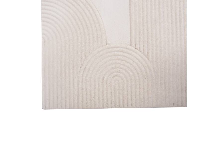 ΠΙΝΑΚΑΣ ΤΕΤΡΑΓΩΝΟΣ ΣΕΙΡΑ SANTORINI HM4517 MDF ΣΕ ΥΠΟΛΕΥΚΟ ΧΡΩΜΑ 80x4,5(πάχος)x80Υεκ.
