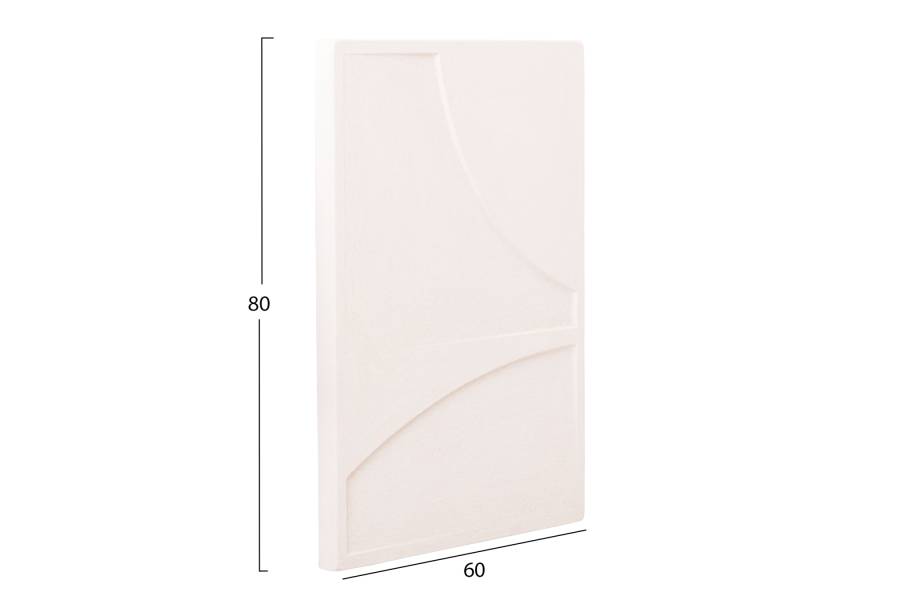 ΠΙΝΑΚΑΣ ΟΡΘΟΓΩΝΙΟΣ ΣΕΙΡΑ SANTORINI HM4509 MDF ΥΠΟΛΕΥΚΟ ΧΡΩΜΑ 60x4(πάχος)x80Υεκ.