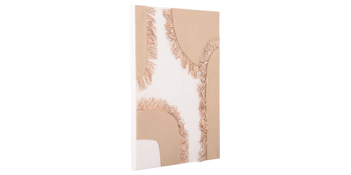 ΠΙΝΑΚΑΣ ΟΡΘΟΓΩΝΙΟΣ ΣΕΙΡΑ SANTORINI HM4533 MDF ΥΠΟΛΕΥΚΟ-ΚΑΦΕ-ΚΡΟΣΙΑ ΜΠΕΖ 60x4,5(πάχος)x80Υεκ