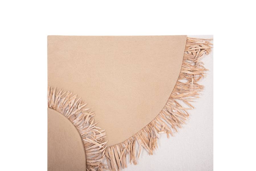 ΠΙΝΑΚΑΣ ΟΡΘΟΓΩΝΙΟΣ ΣΕΙΡΑ SANTORINI HM4533 MDF ΥΠΟΛΕΥΚΟ-ΚΑΦΕ-ΚΡΟΣΙΑ ΜΠΕΖ 60x4,5(πάχος)x80Υεκ