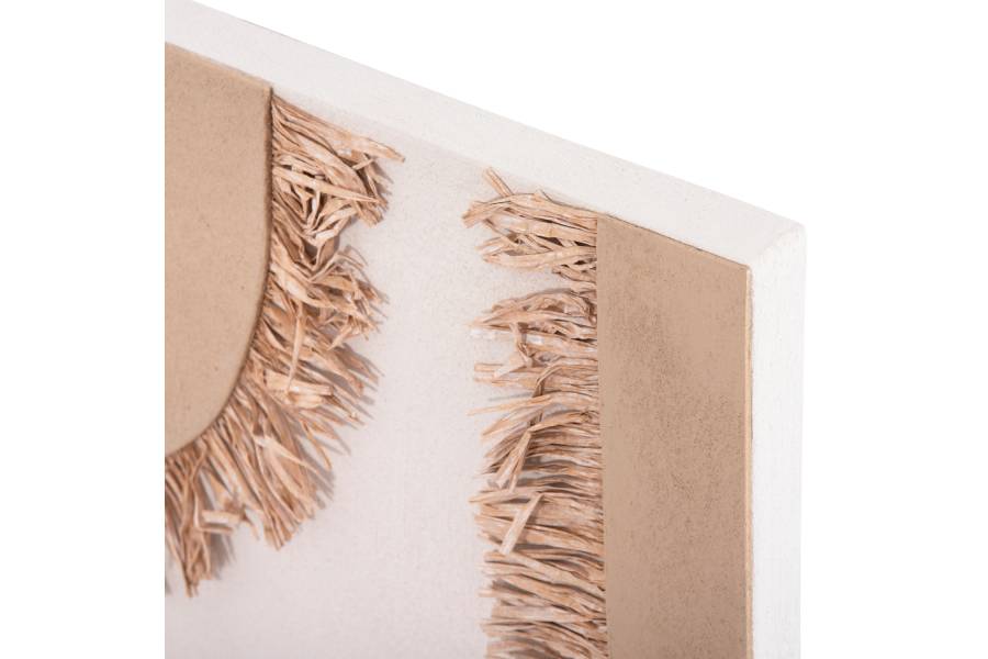 ΠΙΝΑΚΑΣ ΟΡΘΟΓΩΝΙΟΣ ΣΕΙΡΑ SANTORINI HM4533 MDF ΥΠΟΛΕΥΚΟ-ΚΑΦΕ-ΚΡΟΣΙΑ ΜΠΕΖ 60x4,5(πάχος)x80Υεκ
