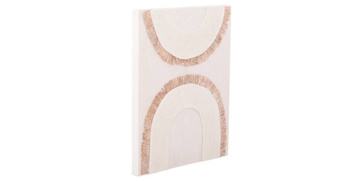 ΠΙΝΑΚΑΣ ΟΡΘΟΓΩΝΙΟΣ ΣΕΙΡΑ SANTORINI HM4535 MDF ΥΠΟΛΕΥΚΟ ΧΡΩΜΑ-ΔΙΑΚΟΣΜΗΣΗ ΜΠΕΖ 48x4,5(πάχος)x60Υεκ.