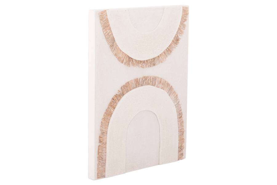 ΠΙΝΑΚΑΣ ΟΡΘΟΓΩΝΙΟΣ ΣΕΙΡΑ SANTORINI HM4535 MDF ΥΠΟΛΕΥΚΟ ΧΡΩΜΑ-ΔΙΑΚΟΣΜΗΣΗ ΜΠΕΖ 48x4,5(πάχος)x60Υεκ.