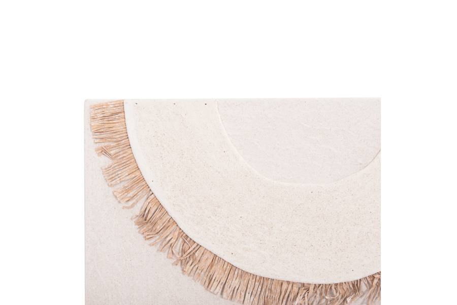 ΠΙΝΑΚΑΣ ΟΡΘΟΓΩΝΙΟΣ ΣΕΙΡΑ SANTORINI HM4535 MDF ΥΠΟΛΕΥΚΟ ΧΡΩΜΑ-ΔΙΑΚΟΣΜΗΣΗ ΜΠΕΖ 48x4,5(πάχος)x60Υεκ.