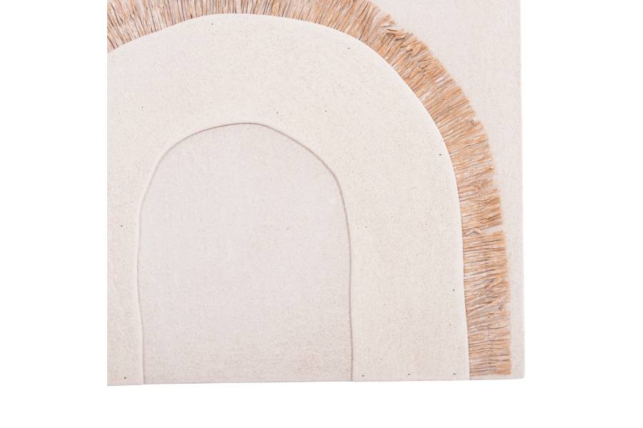 ΠΙΝΑΚΑΣ ΟΡΘΟΓΩΝΙΟΣ ΣΕΙΡΑ SANTORINI HM4535 MDF ΥΠΟΛΕΥΚΟ ΧΡΩΜΑ-ΔΙΑΚΟΣΜΗΣΗ ΜΠΕΖ 48x4,5(πάχος)x60Υεκ.