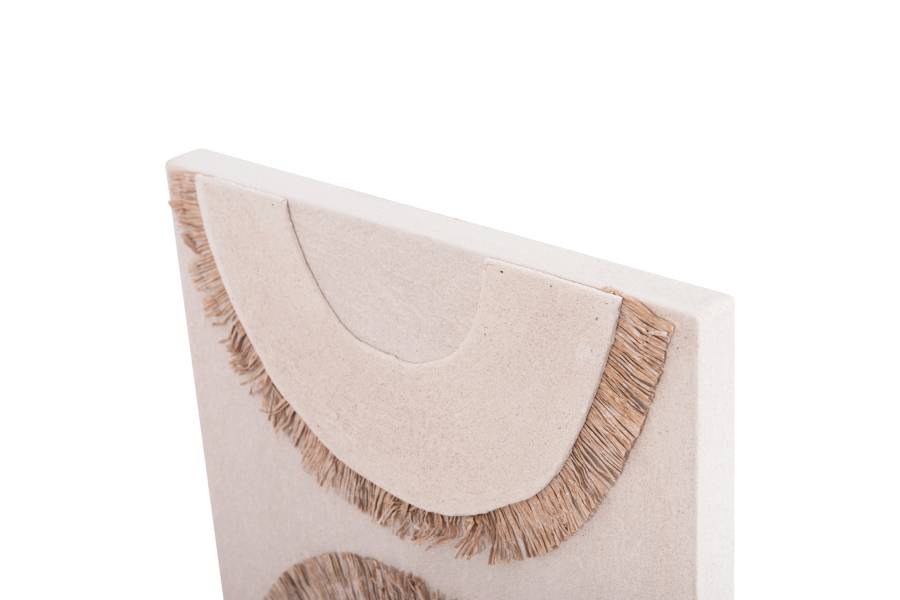 ΠΙΝΑΚΑΣ ΟΡΘΟΓΩΝΙΟΣ ΣΕΙΡΑ SANTORINI HM4535 MDF ΥΠΟΛΕΥΚΟ ΧΡΩΜΑ-ΔΙΑΚΟΣΜΗΣΗ ΜΠΕΖ 48x4,5(πάχος)x60Υεκ.