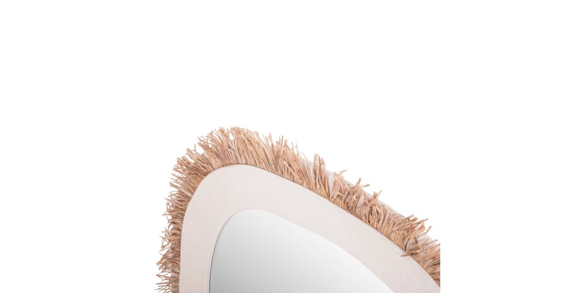 ΚΑΘΡΕΠΤΗΣ ΤΟΙΧΟΥ ΣΕΙΡΑ SANTORINI HM4527 MDF ΥΠΟΛΕΥΚΟ-ΔΙΑΚΟΣΜΗΣΗ ΣΕ ΜΠΕΖ 78x1,8x78Υεκ.
