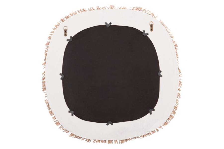 ΚΑΘΡΕΠΤΗΣ ΤΟΙΧΟΥ ΣΕΙΡΑ SANTORINI HM4527 MDF ΥΠΟΛΕΥΚΟ-ΔΙΑΚΟΣΜΗΣΗ ΣΕ ΜΠΕΖ 78x1,8x78Υεκ.