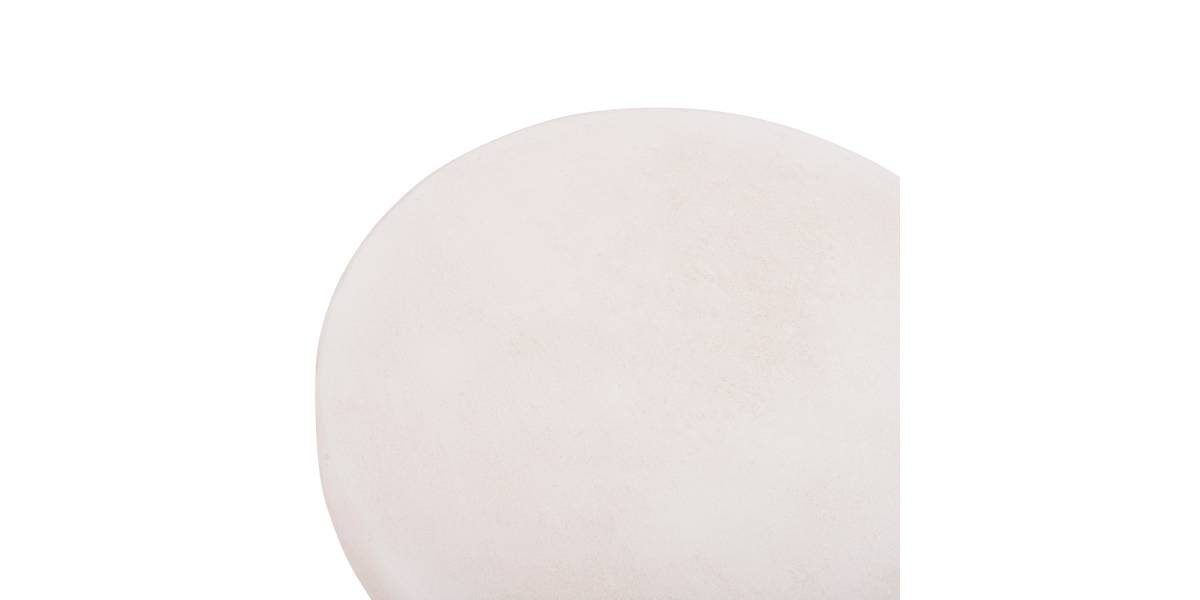 ΤΡΑΠΕΖΙ ΣΑΛΟΝΙΟΥ ΣΤΡΟΓΓΥΛΟ ΣΕΙΡΑ SANTORINI HM18050 MDF ΣΕ ΥΠΟΛΕΥΚΟ ΧΡΩΜΑ Φ80x35Υεκ.
