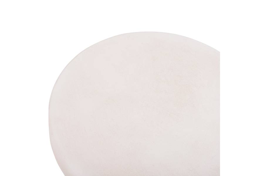 ΤΡΑΠΕΖΙ ΣΑΛΟΝΙΟΥ ΣΤΡΟΓΓΥΛΟ ΣΕΙΡΑ SANTORINI HM18050 MDF ΣΕ ΥΠΟΛΕΥΚΟ ΧΡΩΜΑ Φ80x35Υεκ.