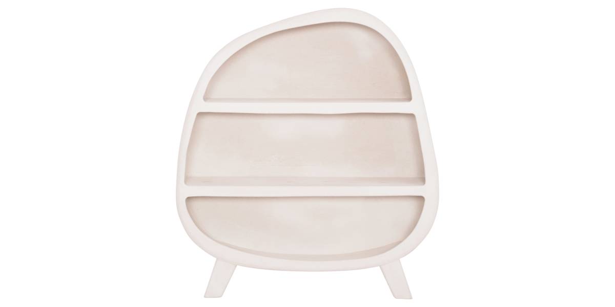ΡΑΦΙΕΡΑ ΣΕΙΡΑ SANTORINI HM18060.01 MDF ΣΕ ΥΠΟΛΕΥΚΟ ΧΡΩΜΑ 120x38x133Υεκ.