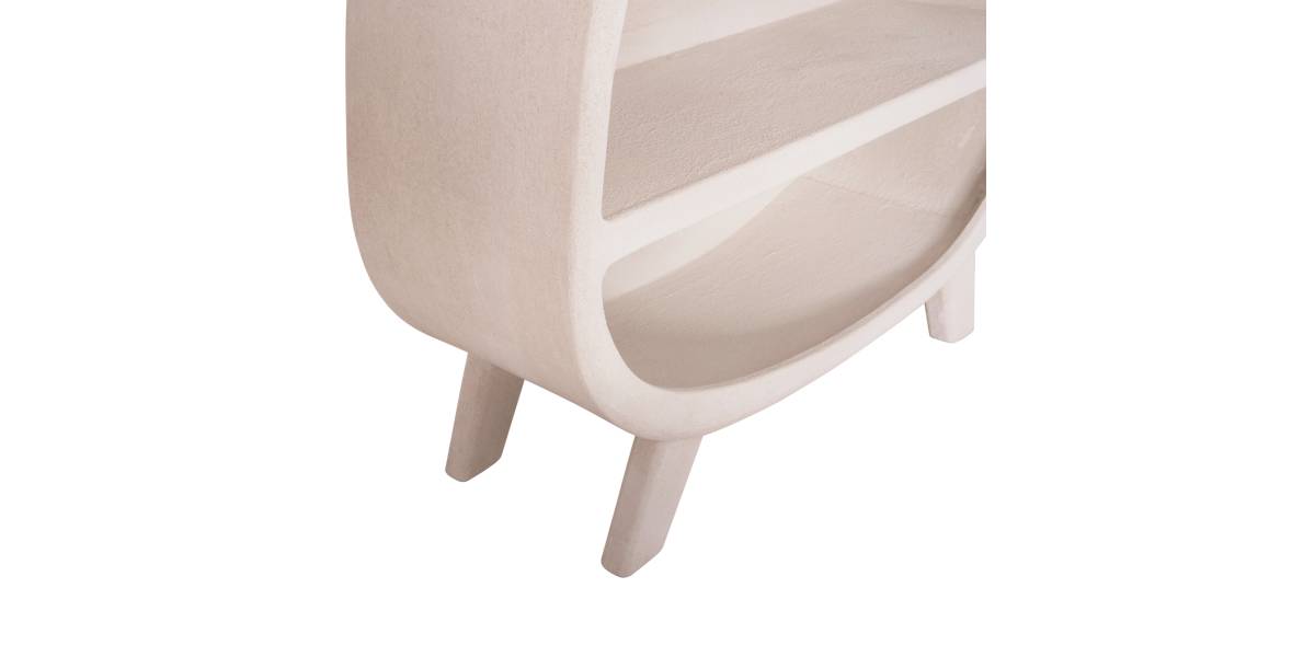 ΡΑΦΙΕΡΑ ΣΕΙΡΑ SANTORINI HM18060.01 MDF ΣΕ ΥΠΟΛΕΥΚΟ ΧΡΩΜΑ 120x38x133Υεκ.