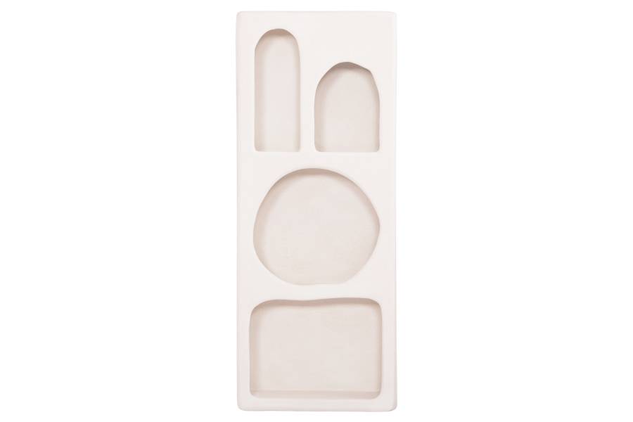 ΡΑΦΙΕΡΑ ΤΟΙΧΟΥ ΣΕΙΡΑ SANTORINI HM18069 MDF ΣΕ ΥΠΟΛΕΥΚΟ ΧΡΩΜΑ 47,5x18x120Υεκ.