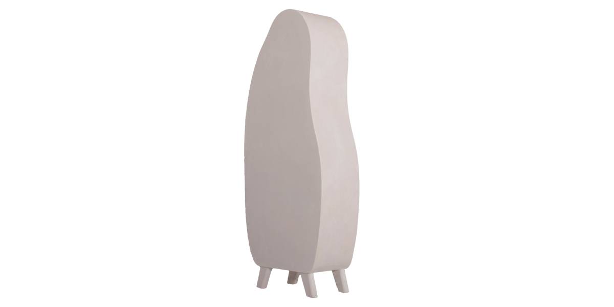 ΡΑΦΙΕΡΑ ΣΕΙΡΑ SANTORINI HM18067 MDF ΣΕ ΥΠΟΛΕΥΚΟ ΧΡΩΜΑ 80x38x196Υεκ.