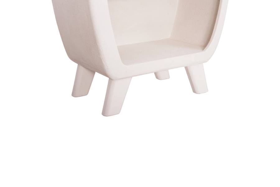 ΡΑΦΙΕΡΑ ΣΕΙΡΑ SANTORINI HM18067 MDF ΣΕ ΥΠΟΛΕΥΚΟ ΧΡΩΜΑ 80x38x196Υεκ.
