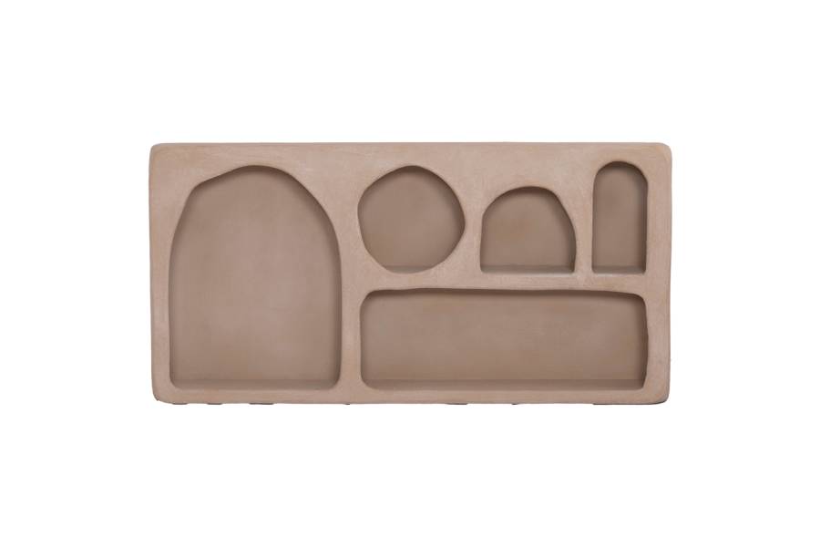 ΡΑΦΙ ΤΟΙΧΟΥ ΣΕΙΡΑ SANTORINI HM18063.02 MDF ΣΕ ΚΑΦΕ 120x18x60Υεκ.