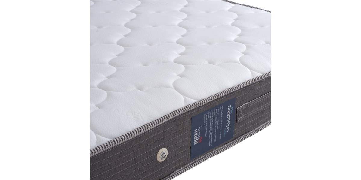 ΣΤΡΩΜΑ DREAMTOPIA ΣΕΙΡΑ LULLABY ALOE VERA HM655.120 BONNELL SPRING 120x200x20Y εκ.