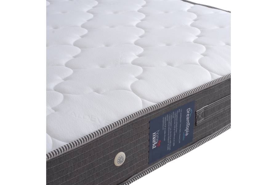 ΣΤΡΩΜΑ DREAMTOPIA ΣΕΙΡΑ LULLABY ALOE VERA HM655.120 BONNELL SPRING 120x200x20Y εκ.