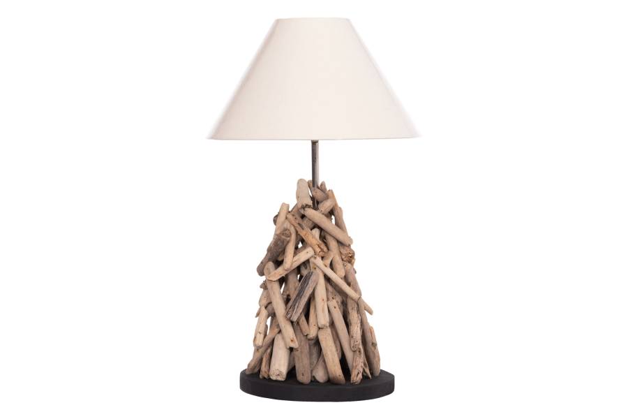 ΕΠΙΤΡΑΠΕΖΙΟ ΦΩΤΙΣΤΙΚΟ TWIGGY HM4423 DRIFTWOOD & ΛΕΥΚΟ ΚΑΠΕΛΟ Φ35x61Υεκ.