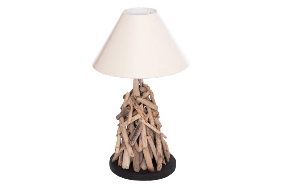 ΕΠΙΤΡΑΠΕΖΙΟ ΦΩΤΙΣΤΙΚΟ TWIGGY HM4423 DRIFTWOOD & ΛΕΥΚΟ ΚΑΠΕΛΟ Φ35x61Υεκ.