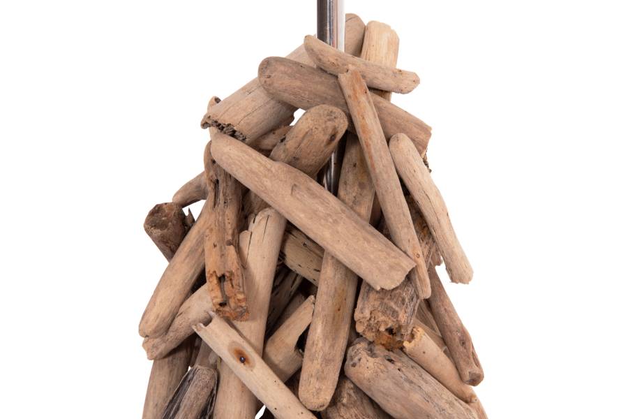 ΕΠΙΤΡΑΠΕΖΙΟ ΦΩΤΙΣΤΙΚΟ TWIGGY HM4423 DRIFTWOOD & ΛΕΥΚΟ ΚΑΠΕΛΟ Φ35x61Υεκ.