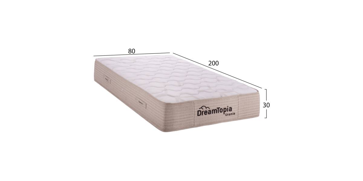 ΣΤΡΩΜΑ DREAMTOPIA ΣΕΙΡΑ URANIA HM659.80 POCKET SPRING 80X200εκ.