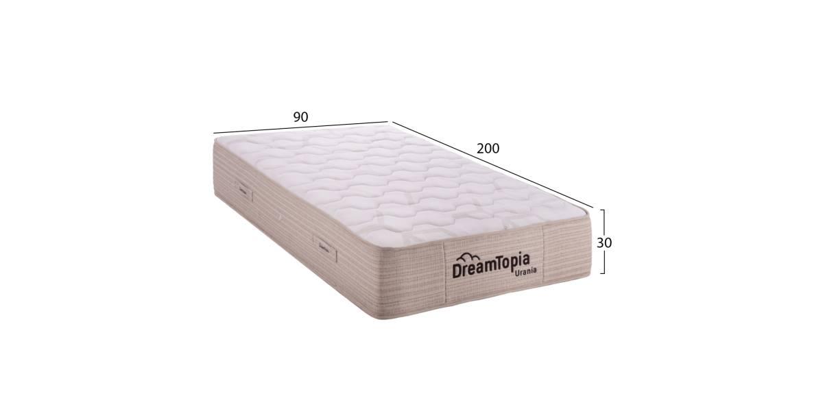 ΣΤΡΩΜΑ DREAMTOPIA ΣΕΙΡΑ URANIA HM659.90-200 POCKET SPRING 90X200x30Yεκ.