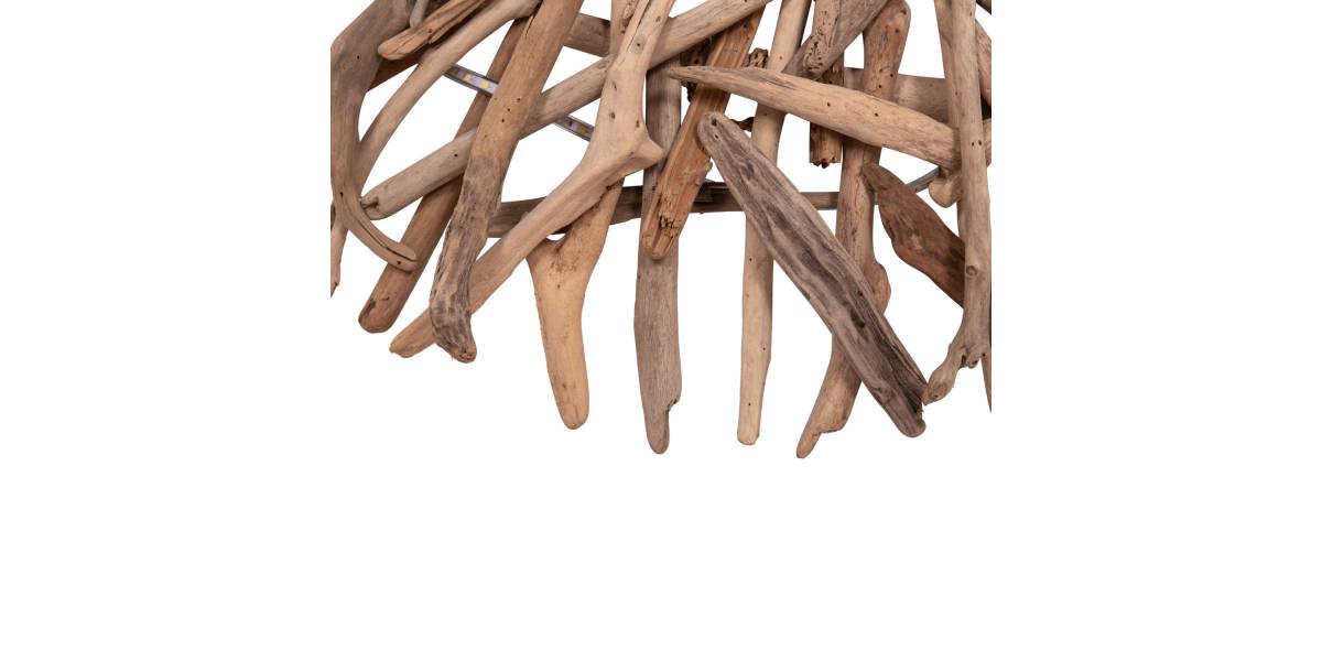 ΦΩΤΙΖΟΜΕΝΟ ΔΙΑΚΟΣΜΗΤΙΚΟ ΤΟΙΧΟΥ DREAMER HM4422 DRIFTWOOD ΜΕ ΤΑΙΝΙΑ LED Φ90x7(πάχος)εκ