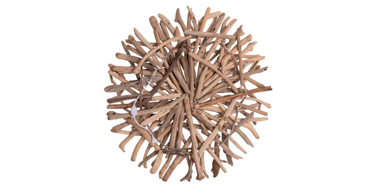 ΦΩΤΙΖΟΜΕΝΟ ΔΙΑΚΟΣΜΗΤΙΚΟ ΤΟΙΧΟΥ DREAMER HM4422 DRIFTWOOD ΜΕ ΤΑΙΝΙΑ LED Φ90x7(πάχος)εκ