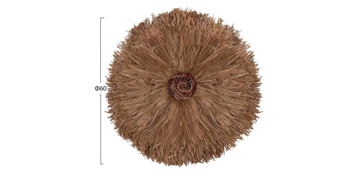 ΔΙΑΚΟΣΜΗΤΙΚΟ ΤΟΙΧΟΥ ΣΤΡΟΓΓΥΛΟ ABOR HM4717 ΙΝΕΣ SISAL ΦΥΣΙΚΟ Φ60εκ.