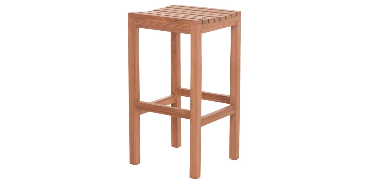 ΣΚΑΜΠΟ ΜΠΑΡ NIKOL HM18109 ΞΥΛΟ ΤΕΑΚ ΣΕ ΦΥΣΙΚΟ 40x40x77Υεκ.