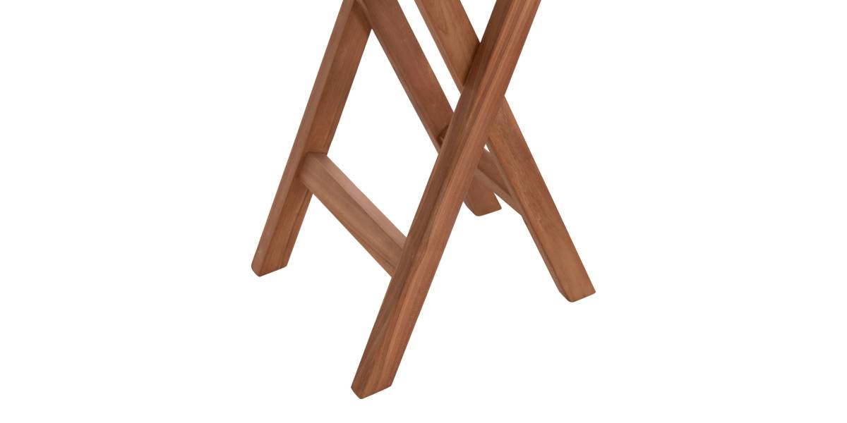 ΤΡΑΠΕΖΙ ΣΚΗΝΟΘΕΤΗ ΣΤΡΟΓΓΥΛΟ ERIS HM18119 ΞΥΛΟ TEAK--ΦΥΣΙΚΟ Φ60x75Υεκ.