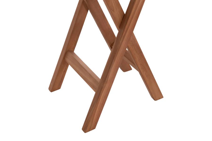 ΤΡΑΠΕΖΙ ΣΚΗΝΟΘΕΤΗ ΣΤΡΟΓΓΥΛΟ ERIS HM18119 ΞΥΛΟ TEAK--ΦΥΣΙΚΟ Φ60x75Υεκ.