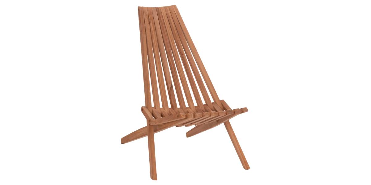 ΠΟΛΥΘΡΟΝΑ LOUNGE ΠΤΥΣΣΟΜΕΝΗ SHIGAO HM18112 ΞΥΛΟ TEAK--ΦΥΣΙΚΟ 61x88.5x89Υεκ.