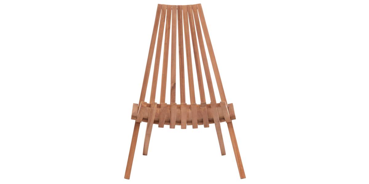 ΠΟΛΥΘΡΟΝΑ LOUNGE ΠΤΥΣΣΟΜΕΝΗ SHIGAO HM18112 ΞΥΛΟ TEAK--ΦΥΣΙΚΟ 61x88.5x89Υεκ.