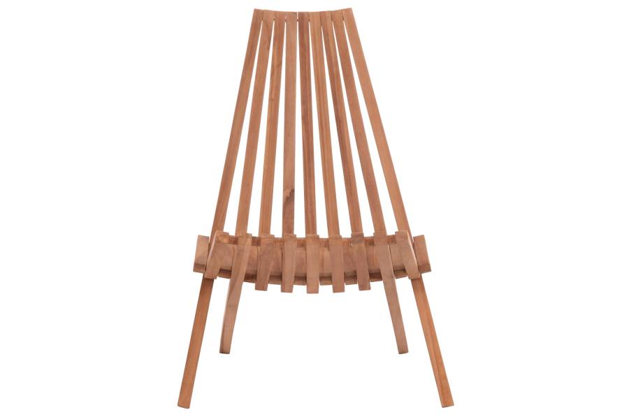 ΠΟΛΥΘΡΟΝΑ LOUNGE ΠΤΥΣΣΟΜΕΝΗ SHIGAO HM18112 ΞΥΛΟ TEAK--ΦΥΣΙΚΟ 61x88.5x89Υεκ.