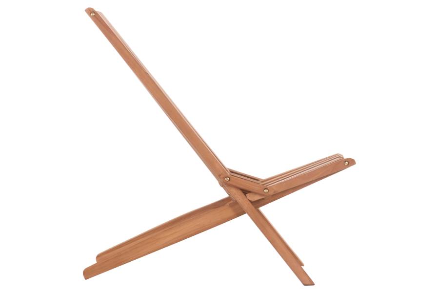 ΠΟΛΥΘΡΟΝΑ LOUNGE ΠΤΥΣΣΟΜΕΝΗ SHIGAO HM18112 ΞΥΛΟ TEAK--ΦΥΣΙΚΟ 61x88.5x89Υεκ.