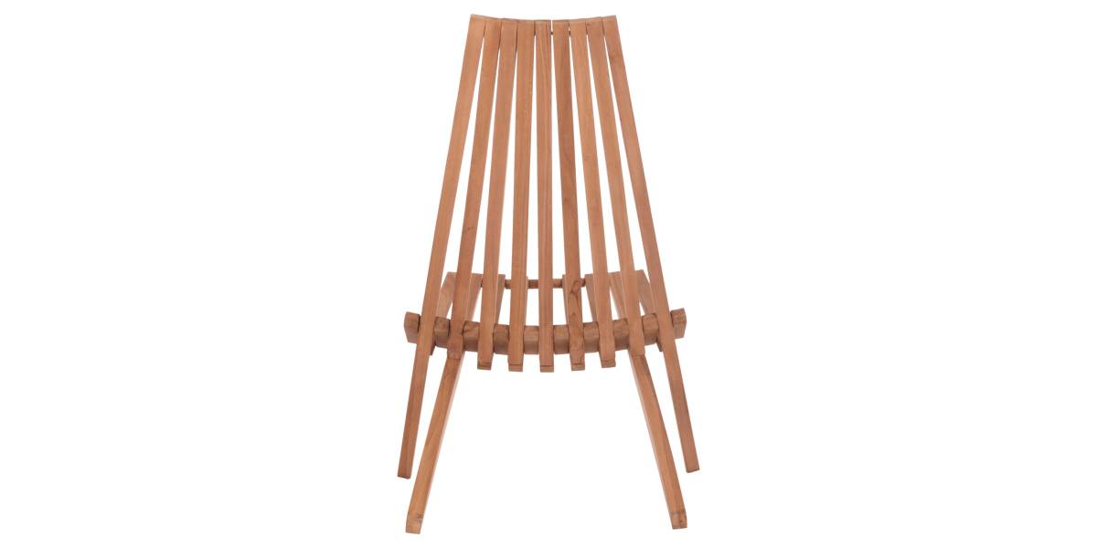 ΠΟΛΥΘΡΟΝΑ LOUNGE ΠΤΥΣΣΟΜΕΝΗ SHIGAO HM18112 ΞΥΛΟ TEAK--ΦΥΣΙΚΟ 61x88.5x89Υεκ.