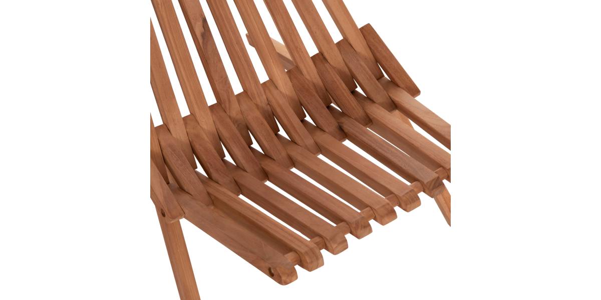 ΠΟΛΥΘΡΟΝΑ LOUNGE ΠΤΥΣΣΟΜΕΝΗ SHIGAO HM18112 ΞΥΛΟ TEAK--ΦΥΣΙΚΟ 61x88.5x89Υεκ.