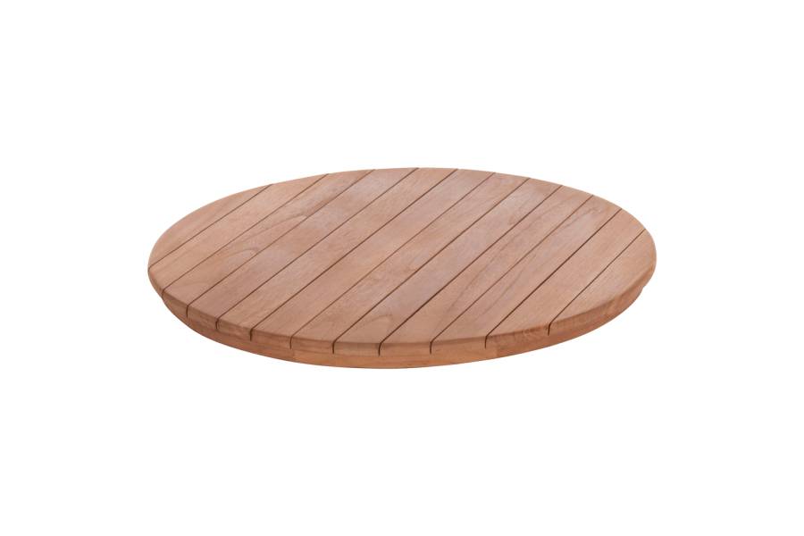 ΕΠΙΦΑΝΕΙΑ ΤΡΑΠΕΖΙΟΥ ΣΤΡΟΓΓΥΛΗ HM18132 ΞΥΛΟ TEAK--ΦΥΣΙΚΟ Φ60x4(πάχος)εκ.