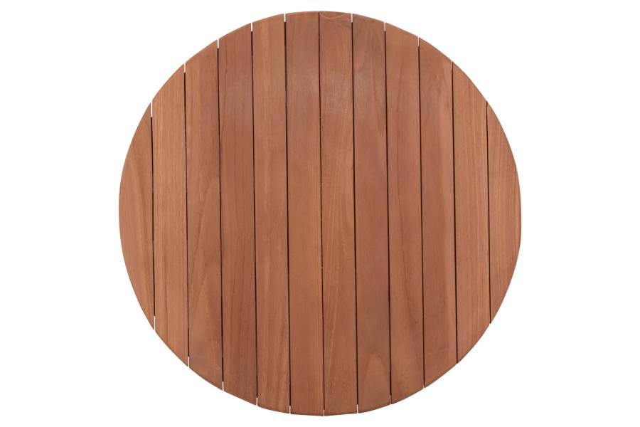 ΕΠΙΦΑΝΕΙΑ ΤΡΑΠΕΖΙΟΥ ΣΤΡΟΓΓΥΛΗ HM18132 ΞΥΛΟ TEAK--ΦΥΣΙΚΟ Φ60x4(πάχος)εκ.