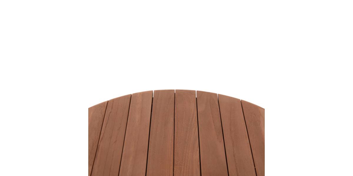 ΕΠΙΦΑΝΕΙΑ ΤΡΑΠΕΖΙΟΥ ΣΤΡΟΓΓΥΛΗ HM18132 ΞΥΛΟ TEAK--ΦΥΣΙΚΟ Φ60x4(πάχος)εκ.