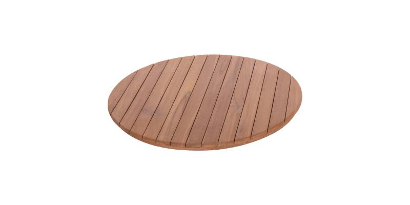 ΕΠΙΦΑΝΕΙΑ ΤΡΑΠΕΖΙΟΥ ΣΤΡΟΓΓΥΛΗ HM18133 ΞΥΛΟ TEAK--ΦΥΣΙΚΟ Φ70x4(πάχος)εκ.