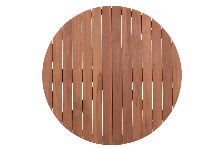ΕΠΙΦΑΝΕΙΑ ΤΡΑΠΕΖΙΟΥ ΣΤΡΟΓΓΥΛΗ HM18133 ΞΥΛΟ TEAK--ΦΥΣΙΚΟ Φ70x4(πάχος)εκ.
