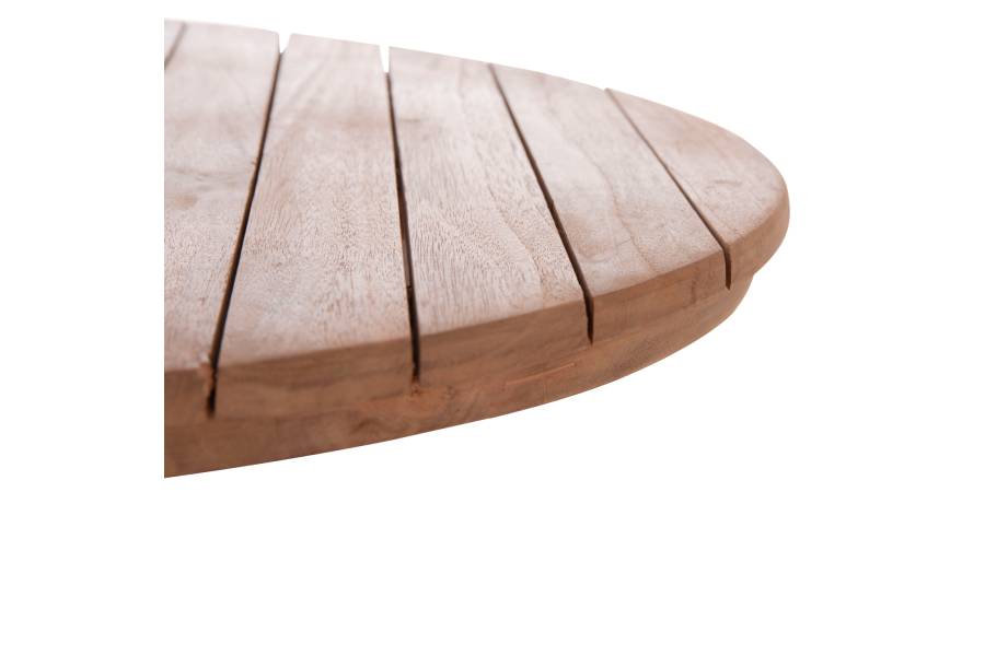 ΕΠΙΦΑΝΕΙΑ ΤΡΑΠΕΖΙΟΥ ΣΤΡΟΓΓΥΛΗ HM18133 ΞΥΛΟ TEAK--ΦΥΣΙΚΟ Φ70x4(πάχος)εκ.