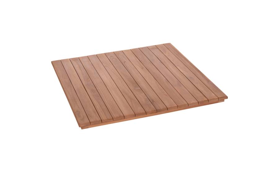 ΕΠΙΦΑΝΕΙΑ ΤΡΑΠΕΖΙΟΥ ΤΕΤΡΑΓΩΝΗ HM18136 ΞΥΛΟ TEAK--ΦΥΣΙΚΟ 70x70x4(πάχος)εκ.