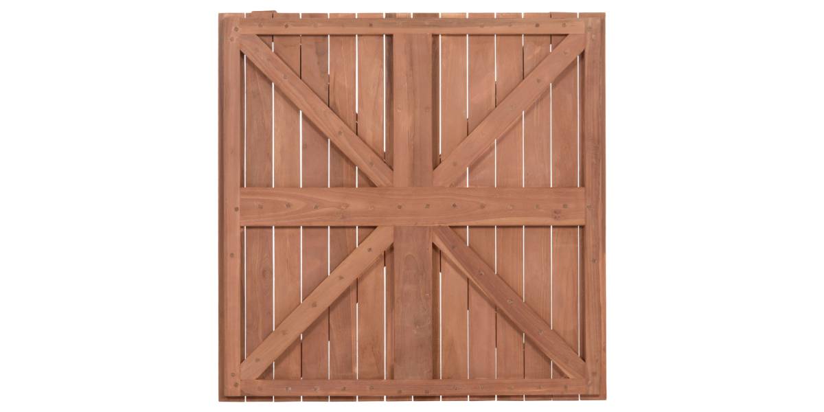 ΕΠΙΦΑΝΕΙΑ ΤΡΑΠΕΖΙΟΥ ΤΕΤΡΑΓΩΝΗ HM18136 ΞΥΛΟ TEAK--ΦΥΣΙΚΟ 70x70x4(πάχος)εκ.