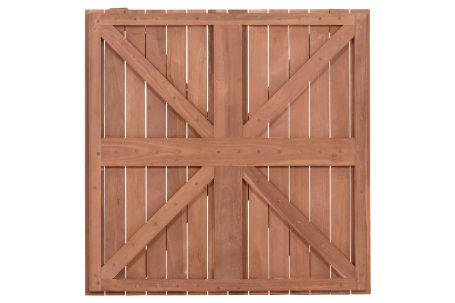 ΕΠΙΦΑΝΕΙΑ ΤΡΑΠΕΖΙΟΥ ΤΕΤΡΑΓΩΝΗ HM18136 ΞΥΛΟ TEAK--ΦΥΣΙΚΟ 70x70x4(πάχος)εκ.
